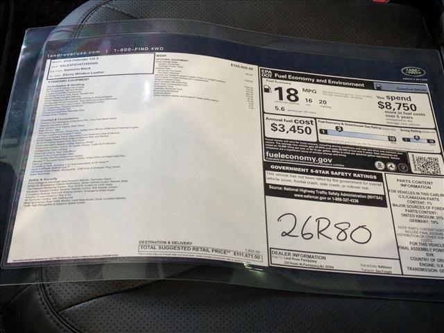 new 2026 Land Rover Defender car, priced at $111,671