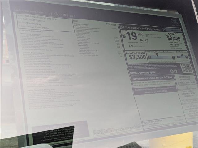 new 2026 Land Rover Range Rover car, priced at $152,020