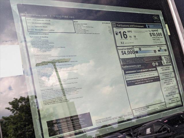 new 2025 Land Rover Defender car, priced at $121,975