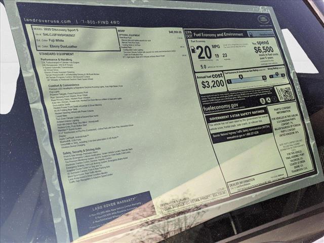 new 2025 Land Rover Discovery Sport car, priced at $50,627