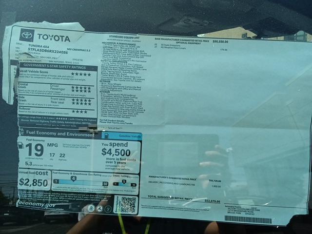 new 2024 Toyota Tundra car, priced at $52,579