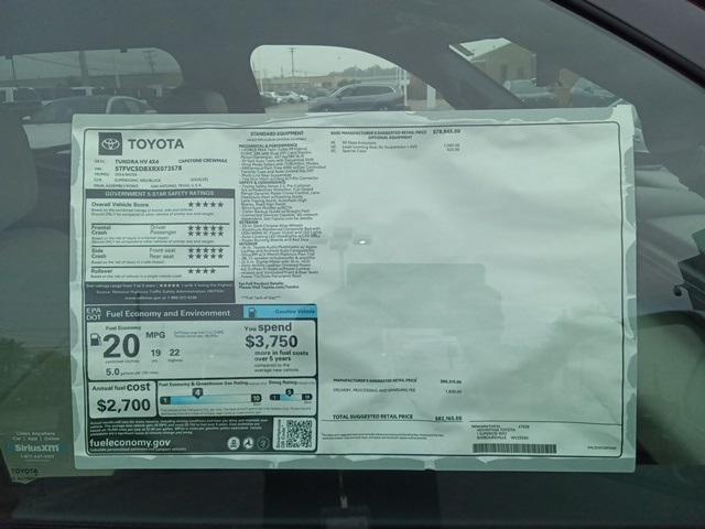 new 2024 Toyota Tundra Hybrid car, priced at $82,165