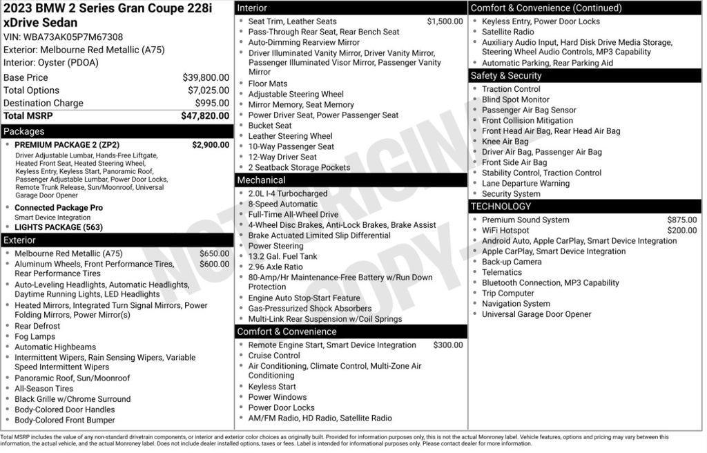 used 2023 BMW 840 Gran Coupe car, priced at $29,998