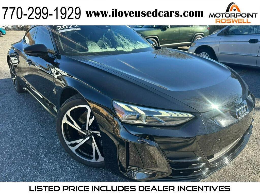 used 2022 Audi e-tron GT car, priced at $37,500