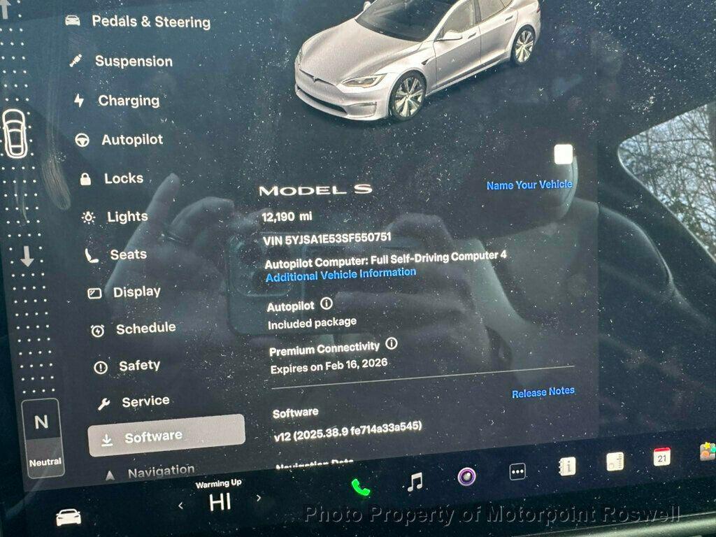 used 2025 Tesla Model S car, priced at $79,500