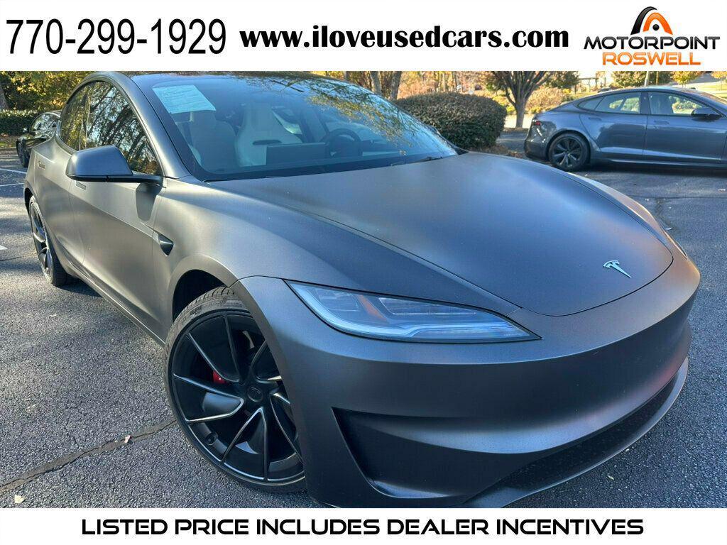 used 2024 Tesla Model 3 car, priced at $41,399