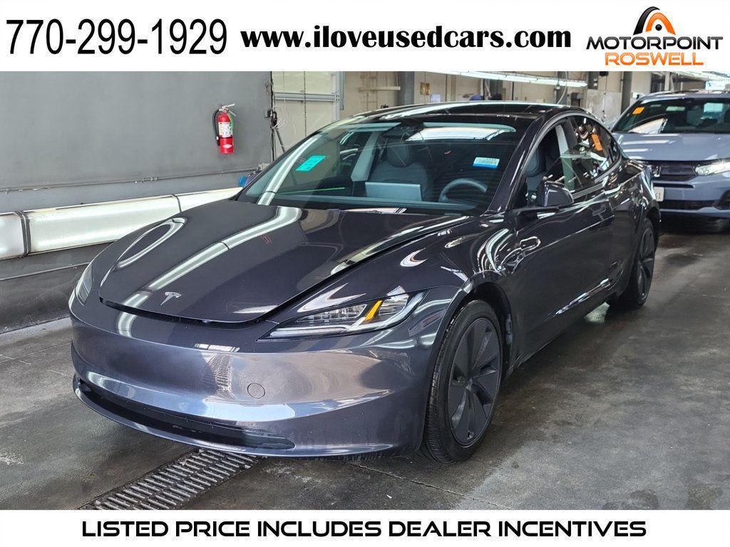 used 2024 Tesla Model 3 car, priced at $29,999