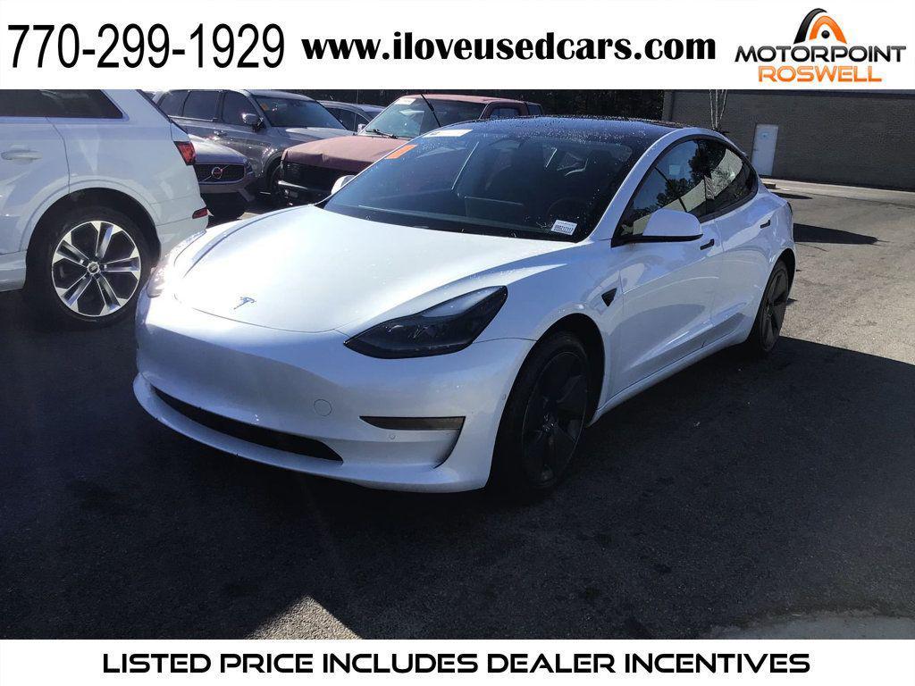used 2021 Tesla Model 3 car, priced at $17,499