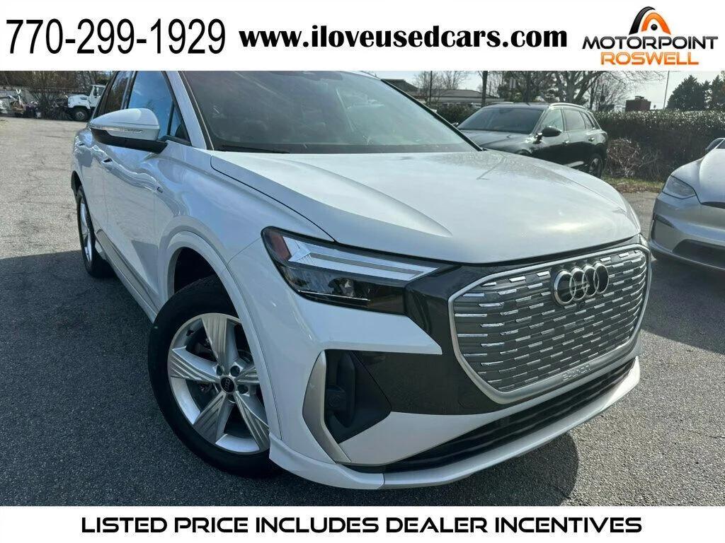used 2024 Audi Q4 e-tron car, priced at $25,999