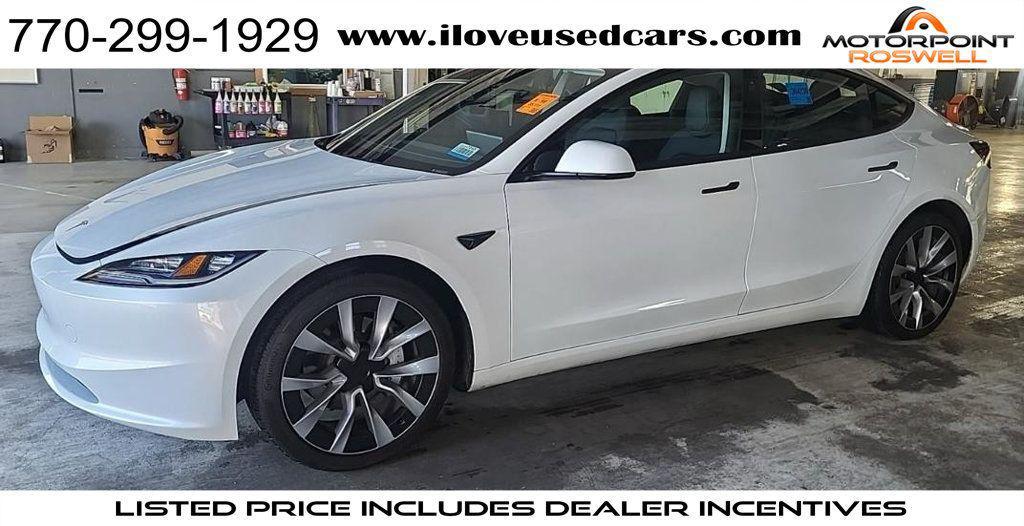 used 2024 Tesla Model 3 car, priced at $31,999