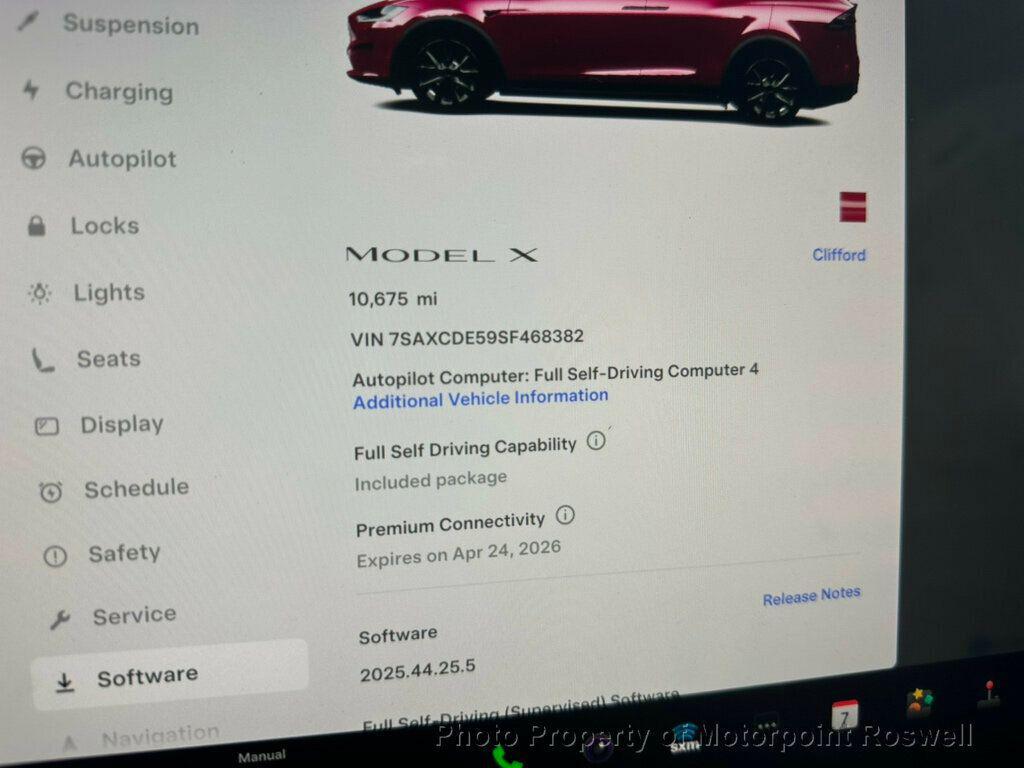 used 2025 Tesla Model X car, priced at $84,500