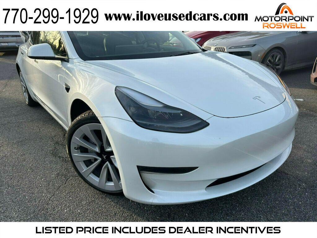 used 2023 Tesla Model 3 car, priced at $19,500