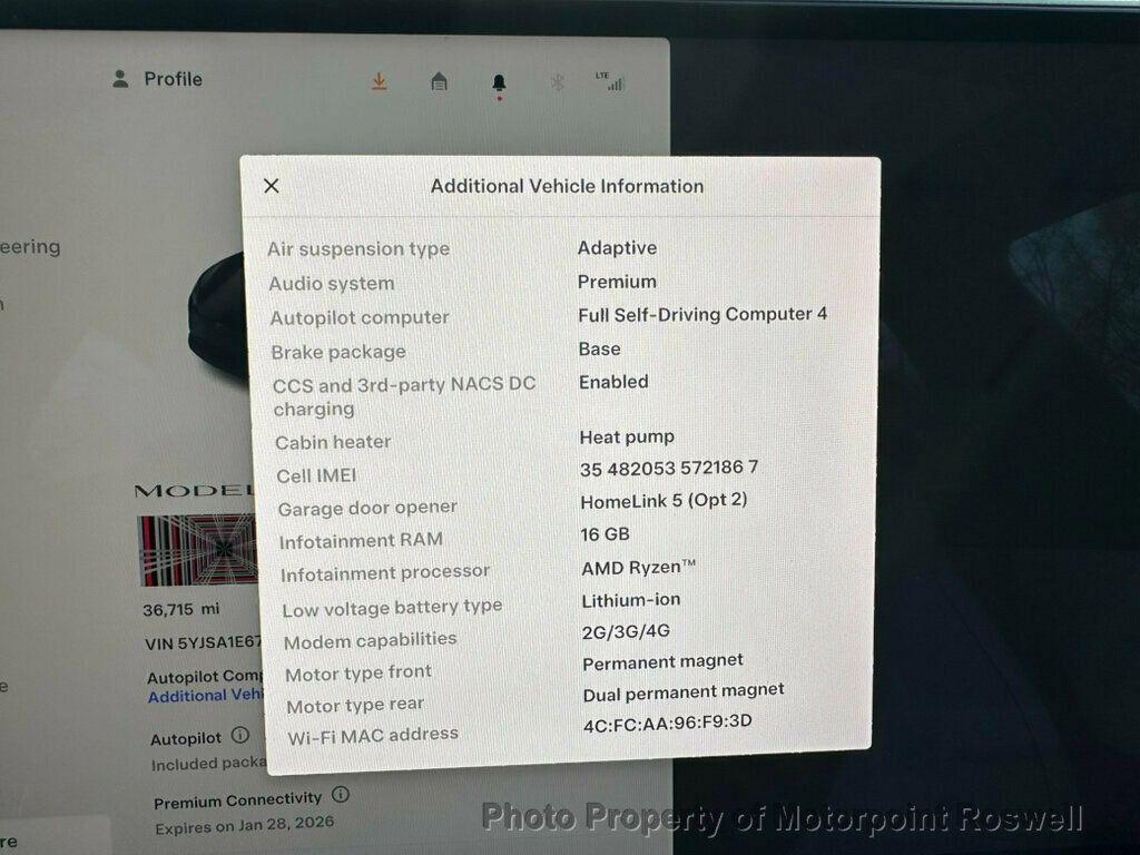 used 2024 Tesla Model S car, priced at $68,786