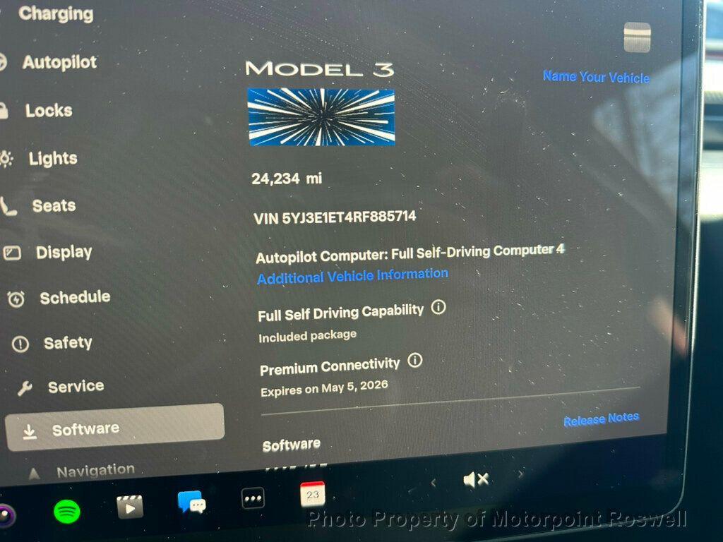 used 2024 Tesla Model 3 car, priced at $46,999