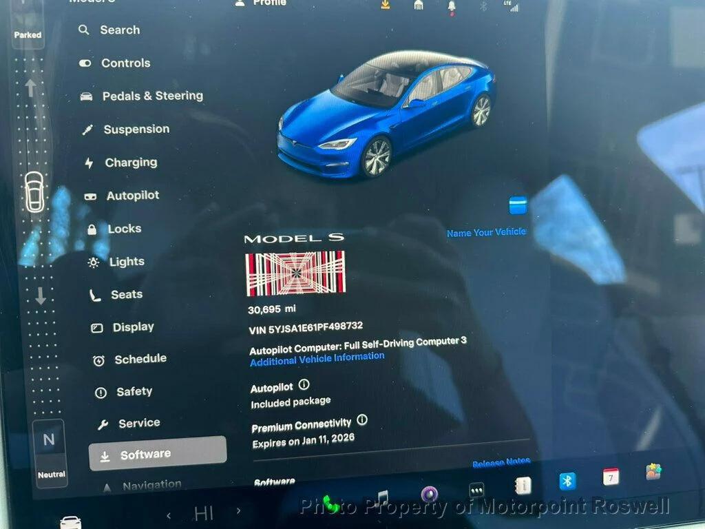 used 2023 Tesla Model S car, priced at $56,499