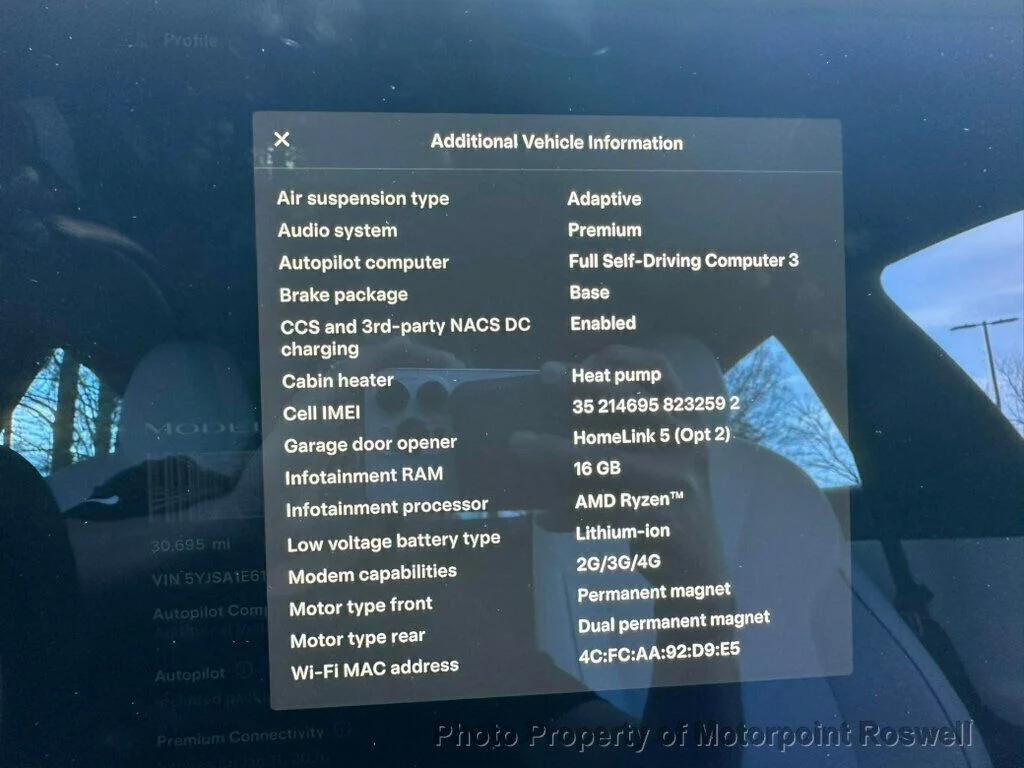 used 2023 Tesla Model S car, priced at $56,499