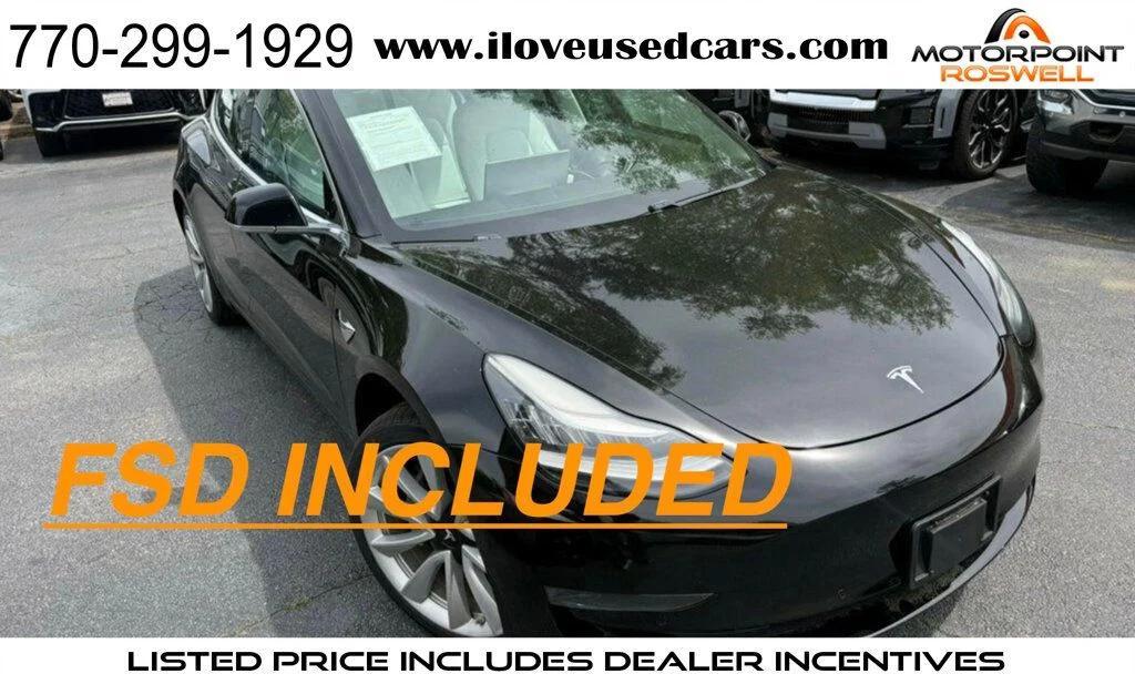 used 2019 Tesla Model 3 car, priced at $22,500