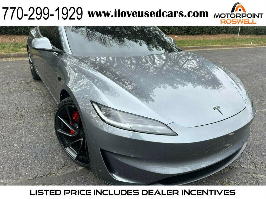 used 2024 Tesla Model 3 car, priced at $41,500