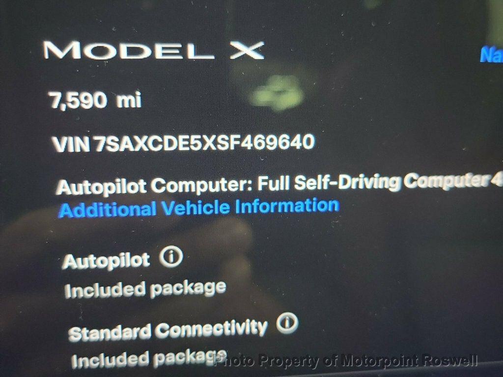used 2025 Tesla Model X car, priced at $76,999