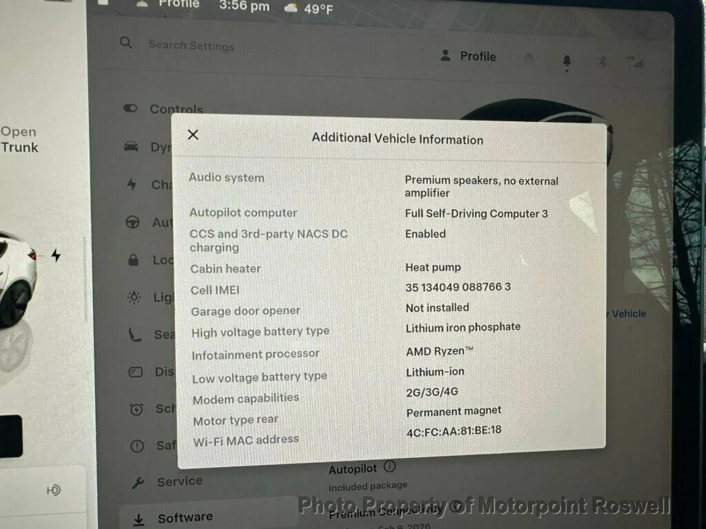 used 2023 Tesla Model 3 car, priced at $23,786