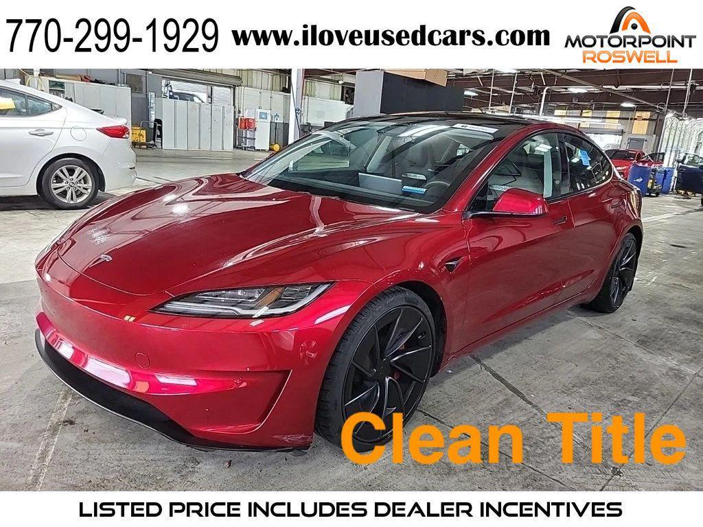 used 2024 Tesla Model 3 car, priced at $44,500