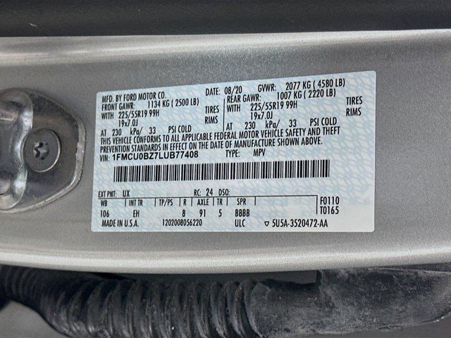 used 2020 Ford Escape car, priced at $17,487