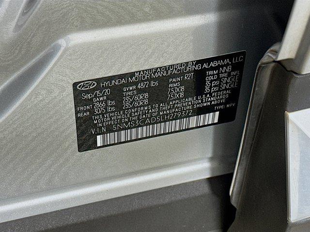 used 2020 Hyundai Santa Fe car, priced at $17,487