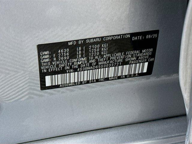 used 2025 Subaru Legacy car, priced at $26,996