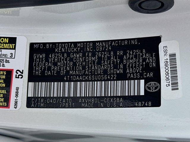 used 2025 Toyota Camry car, priced at $26,487