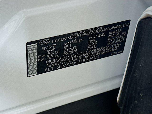 used 2022 Hyundai Santa Fe car, priced at $21,697