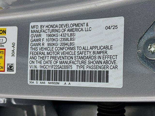 used 2025 Honda Accord car, priced at $25,487