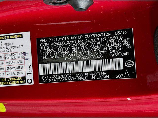 used 2016 Lexus RC 350 car, priced at $29,496