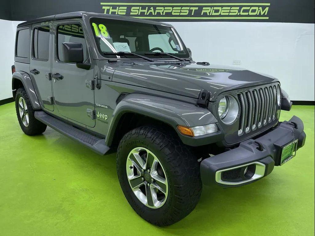 used 2018 Jeep Wrangler Unlimited car, priced at $27,988