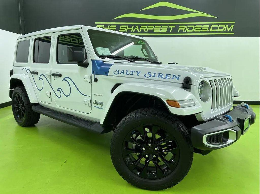 used 2022 Jeep Wrangler Unlimited 4xe car, priced at $25,988