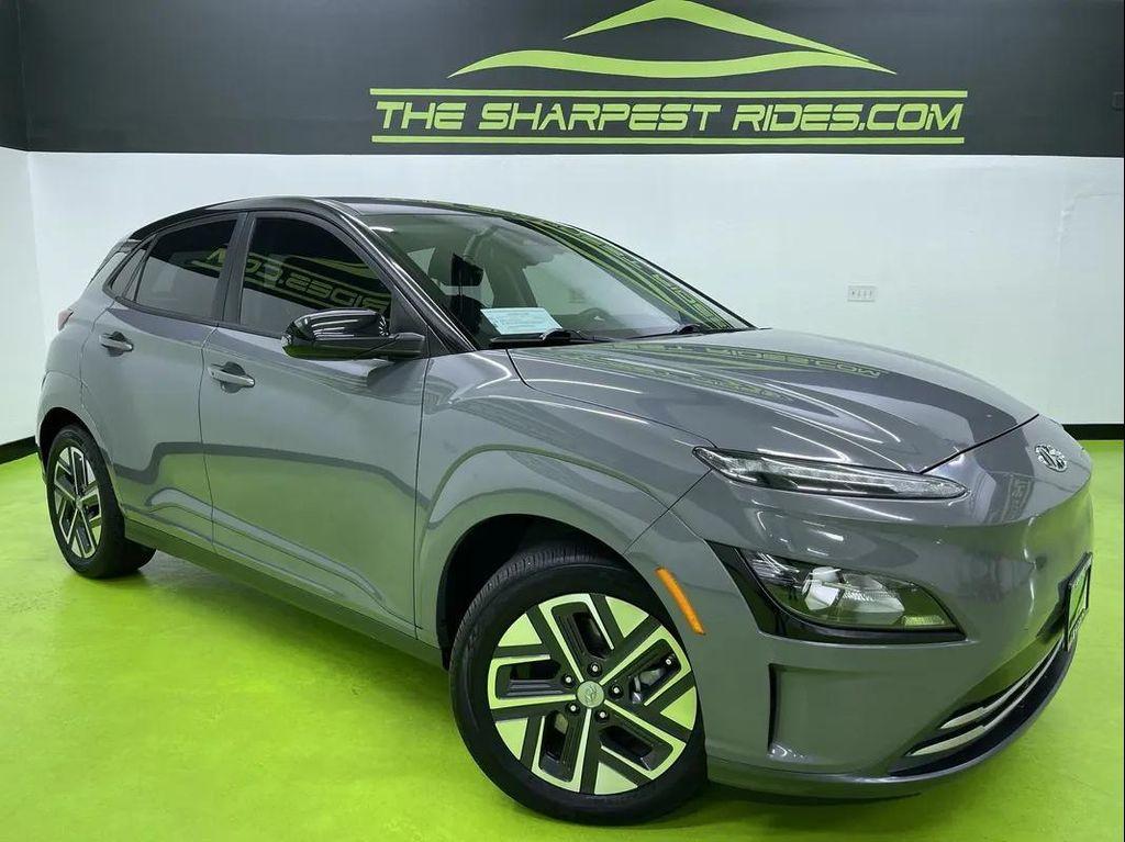 used 2022 Hyundai Kona EV car, priced at $15,488