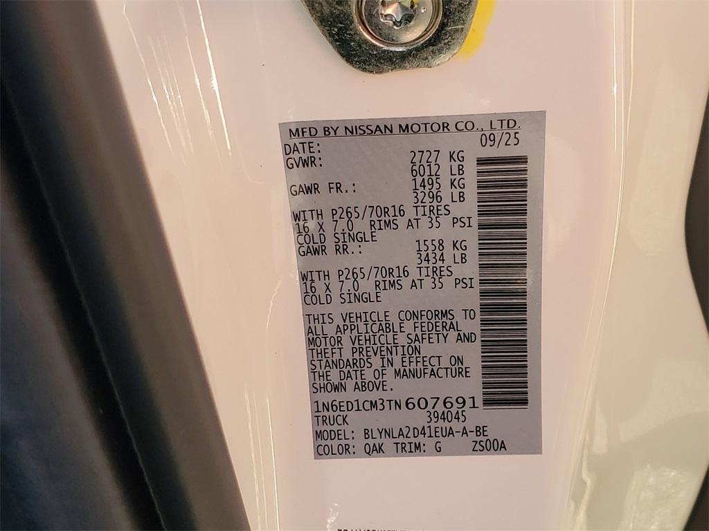 new 2026 Nissan Frontier car, priced at $34,735