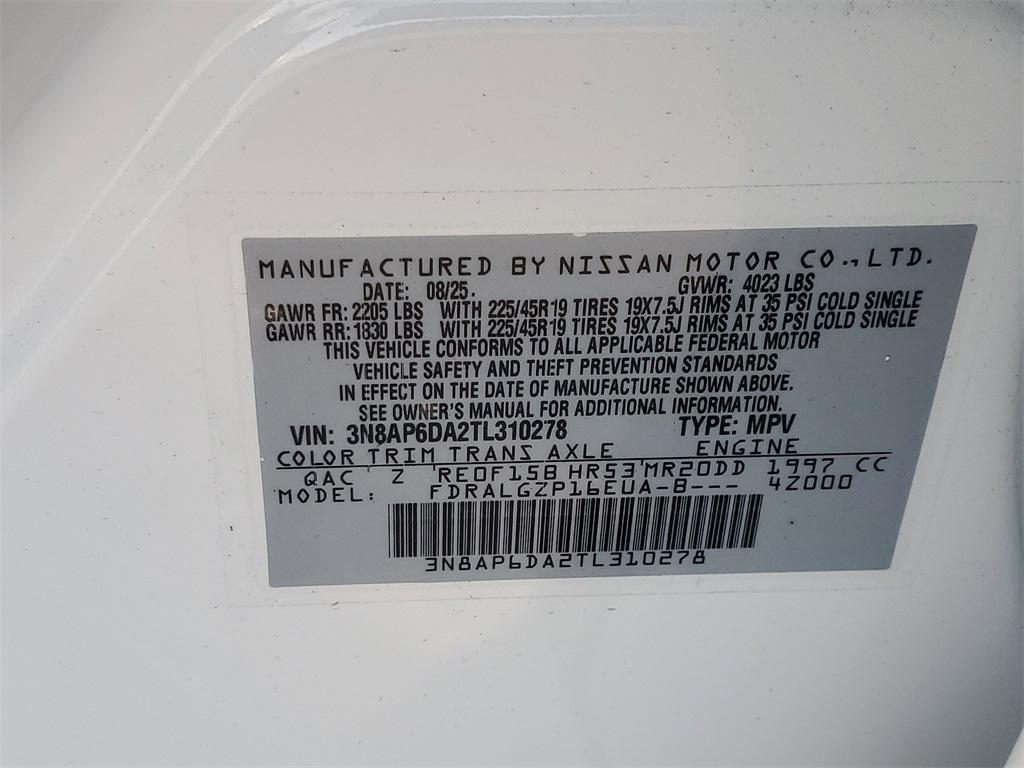 new 2026 Nissan Kicks car, priced at $27,965