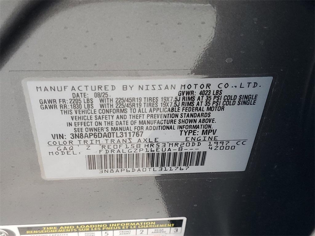 new 2026 Nissan Kicks car, priced at $29,005