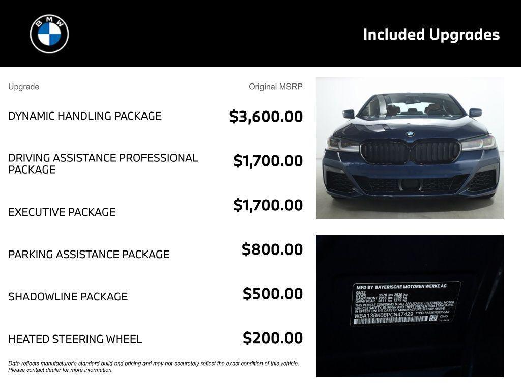 used 2023 BMW M550 car, priced at $64,048