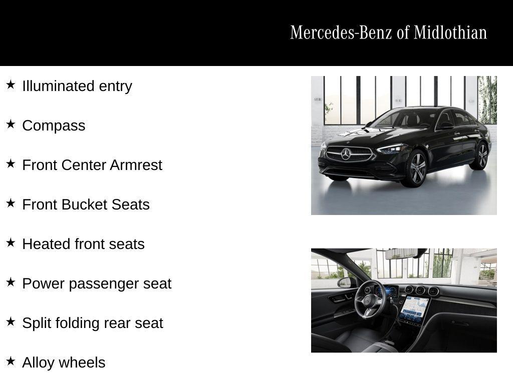 new 2025 Mercedes-Benz C-Class car, priced at $44,000