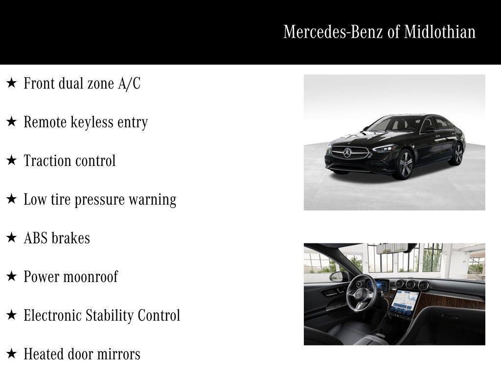 new 2026 Mercedes-Benz C-Class car, priced at $52,935