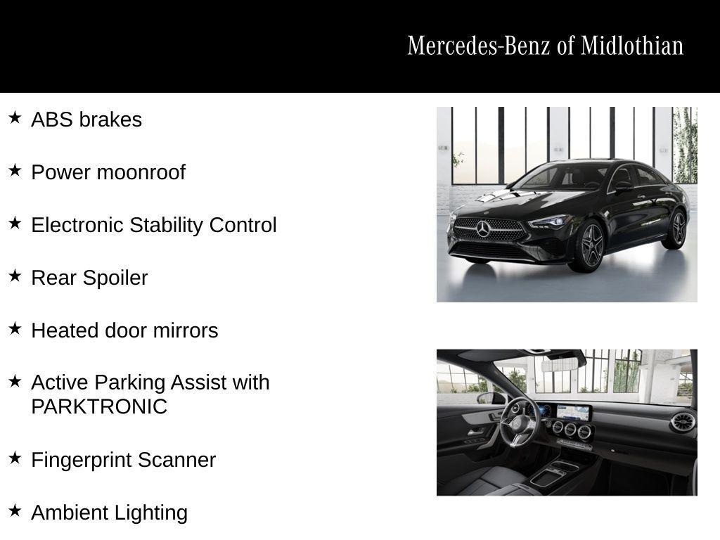 new 2026 Mercedes-Benz CLA 250 car, priced at $49,190
