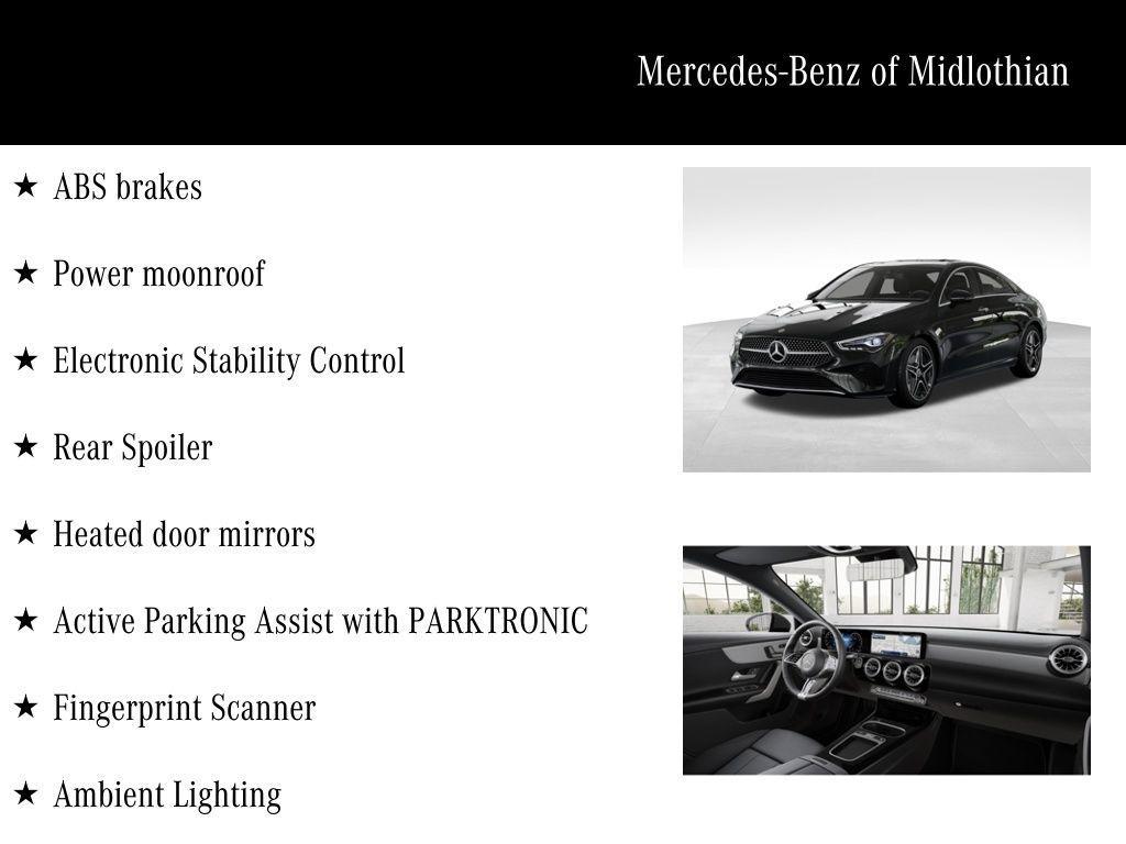 new 2026 Mercedes-Benz CLA 250 car, priced at $49,090