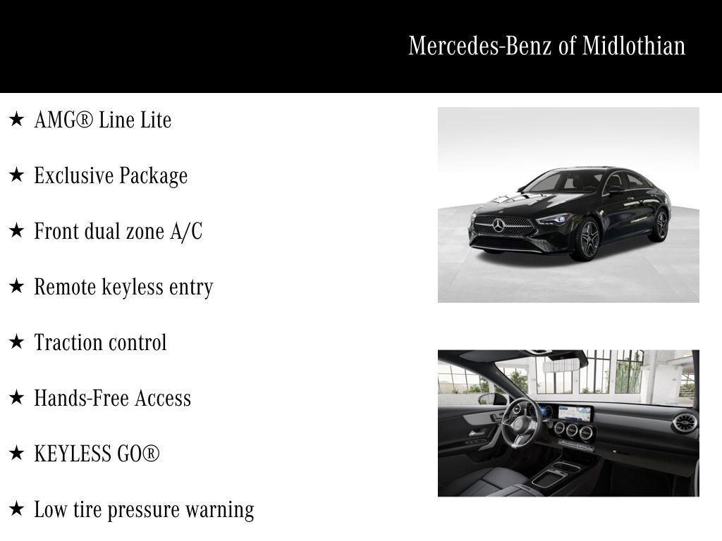 new 2026 Mercedes-Benz CLA 250 car, priced at $49,090