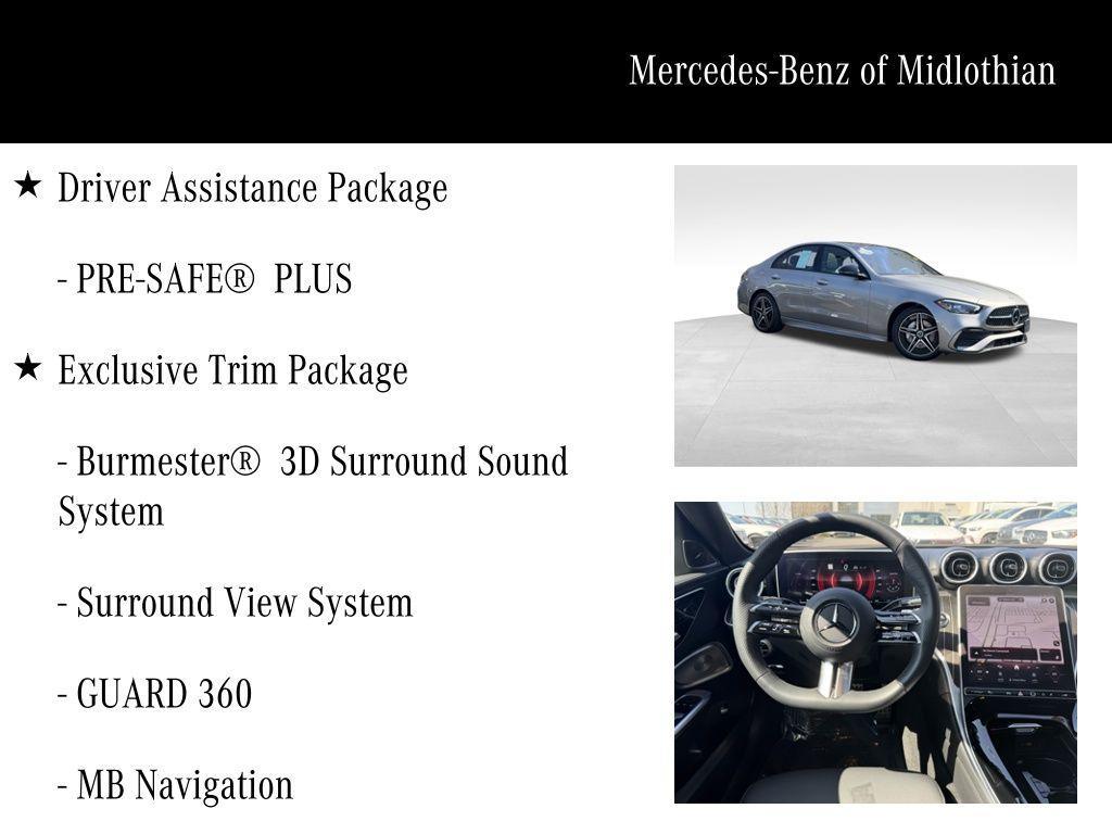 used 2024 Mercedes-Benz C-Class car, priced at $38,913