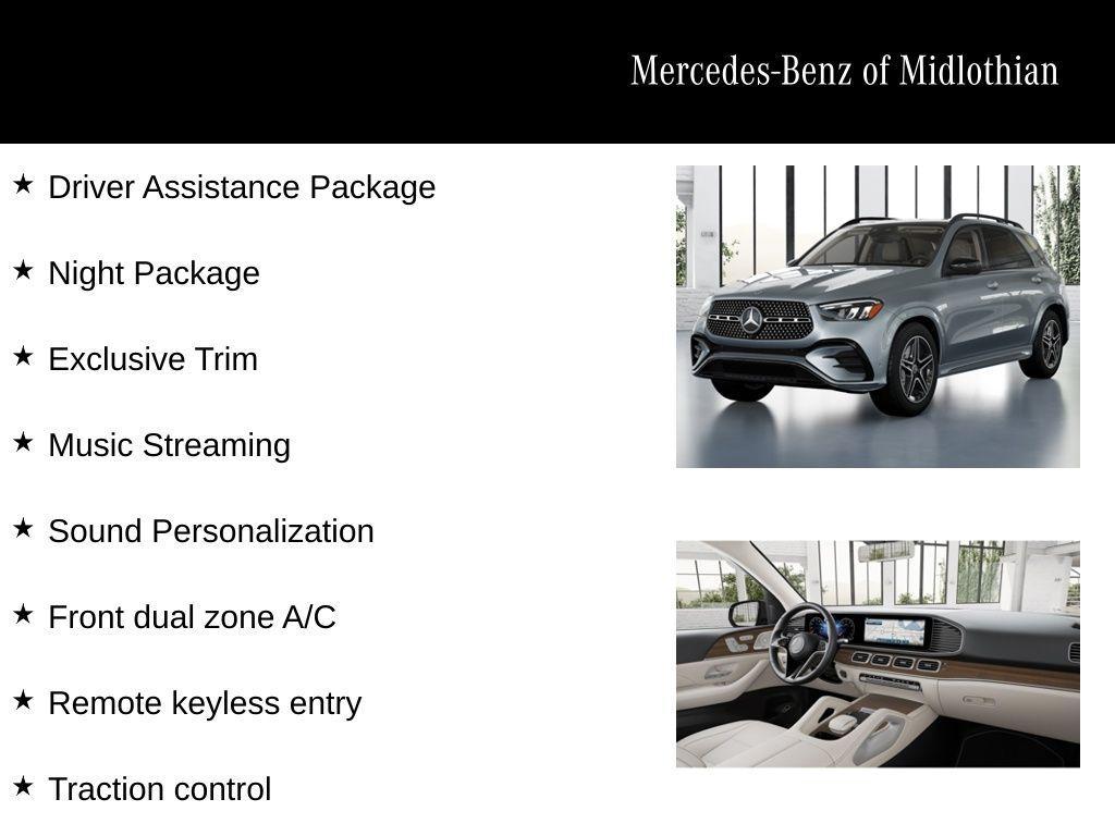 new 2026 Mercedes-Benz GLE 450 car, priced at $78,345