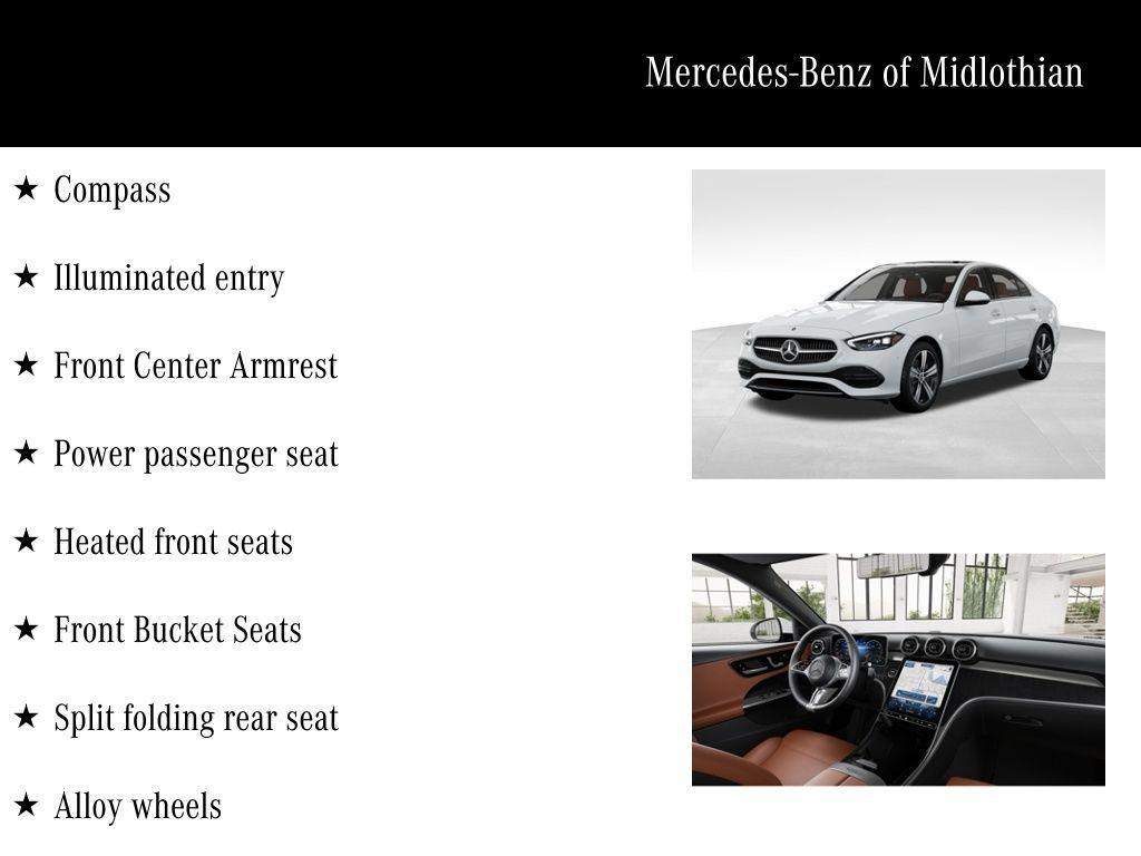 new 2026 Mercedes-Benz C-Class car, priced at $53,785