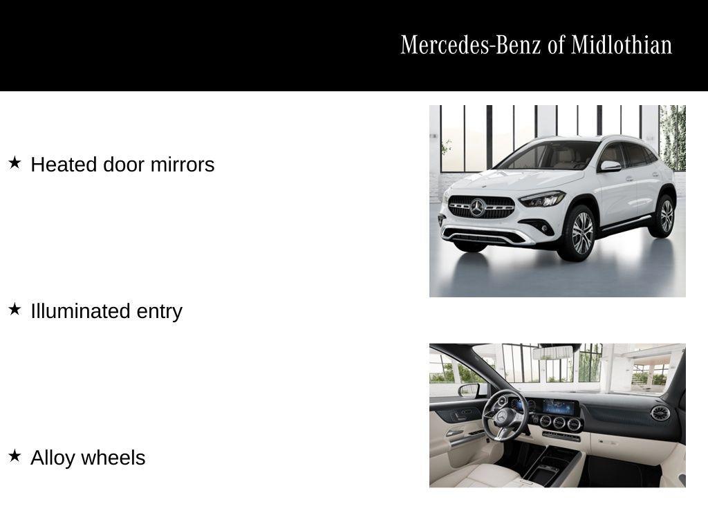 new 2026 Mercedes-Benz GLA 250 car, priced at $49,000