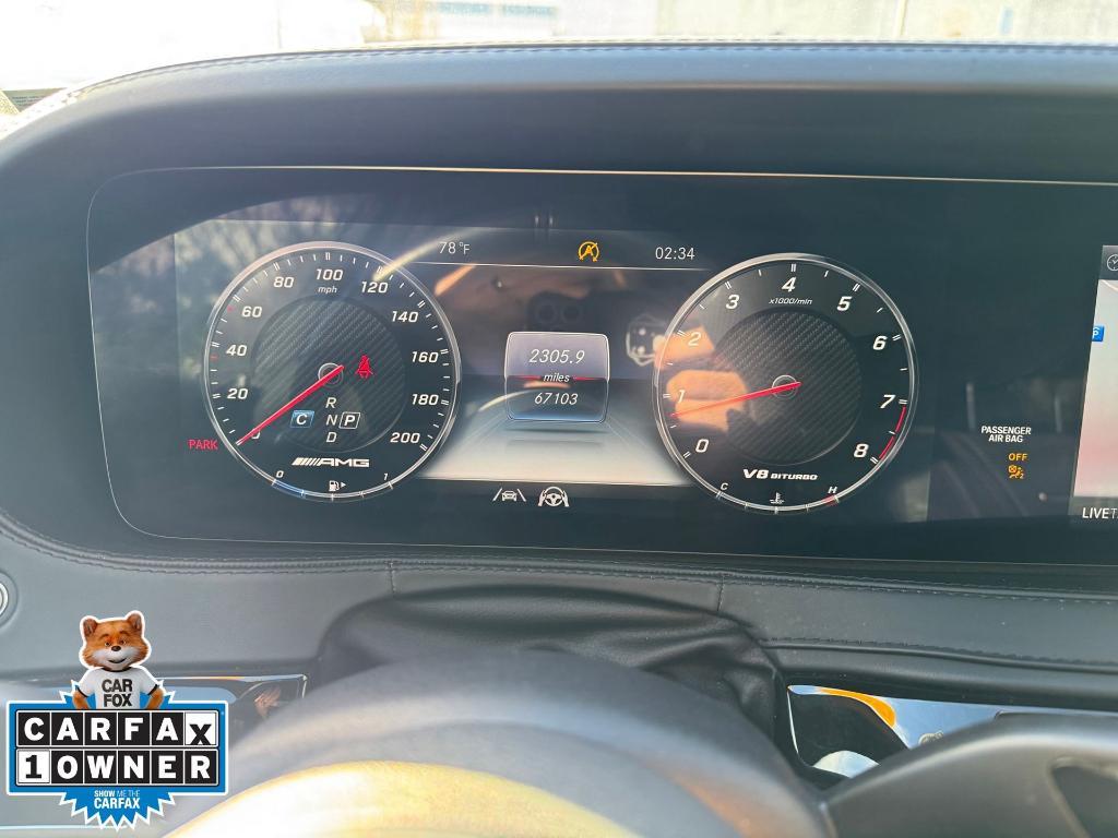used 2020 Mercedes-Benz AMG S 63 car, priced at $61,250