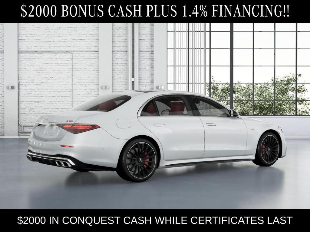 new 2026 Mercedes-Benz AMG S 63 E car, priced at $208,945
